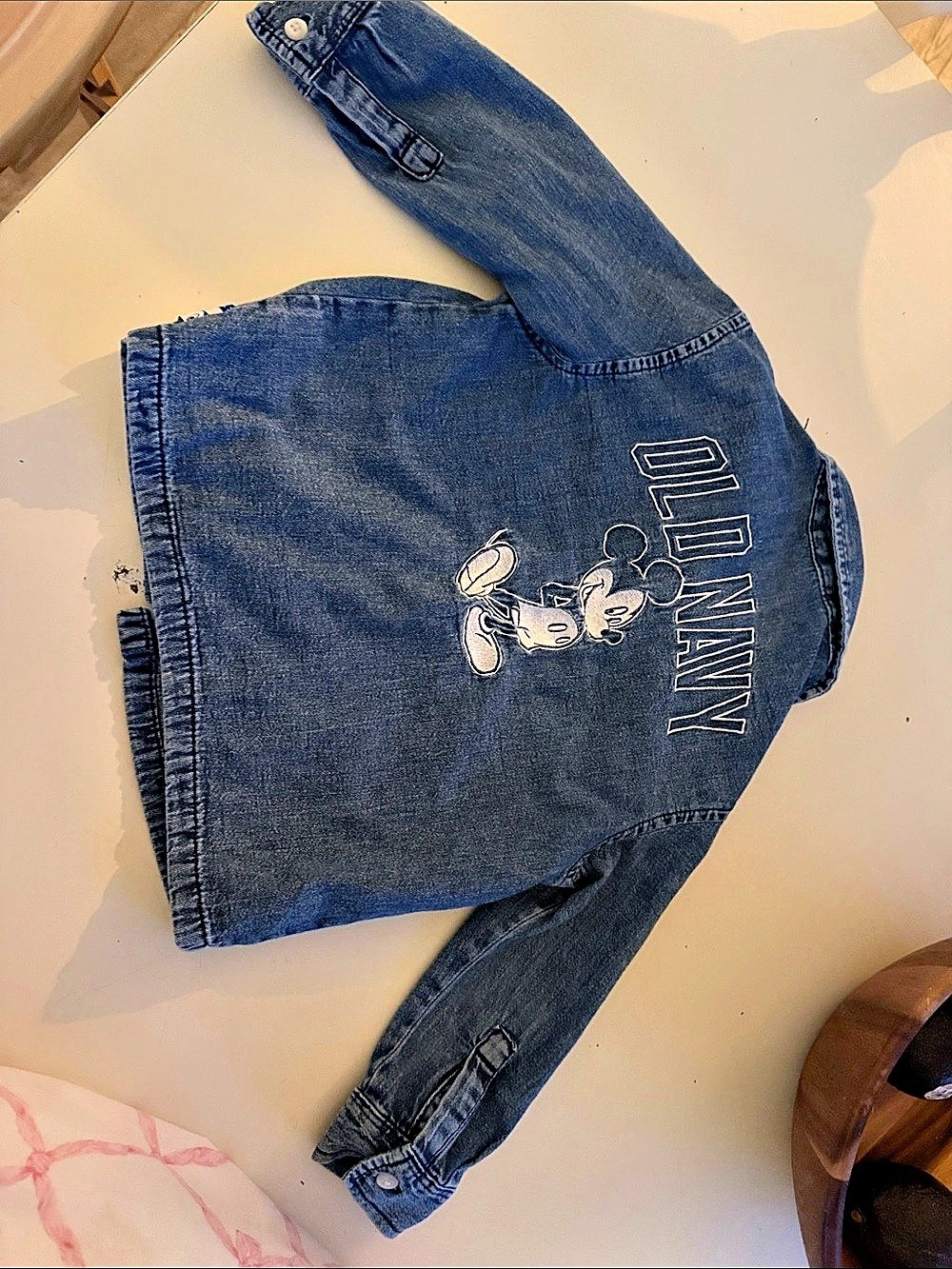Old Navy Disney Mickey Mouse Mickey Mouse Denim Jacket toddler 3T